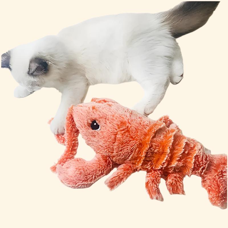 Pet Cat Toy USB Charging Simulation Electric Dancing Moving Floppy Lobster Cats Toy for Pet Toys Interactive Dog Dropshipping