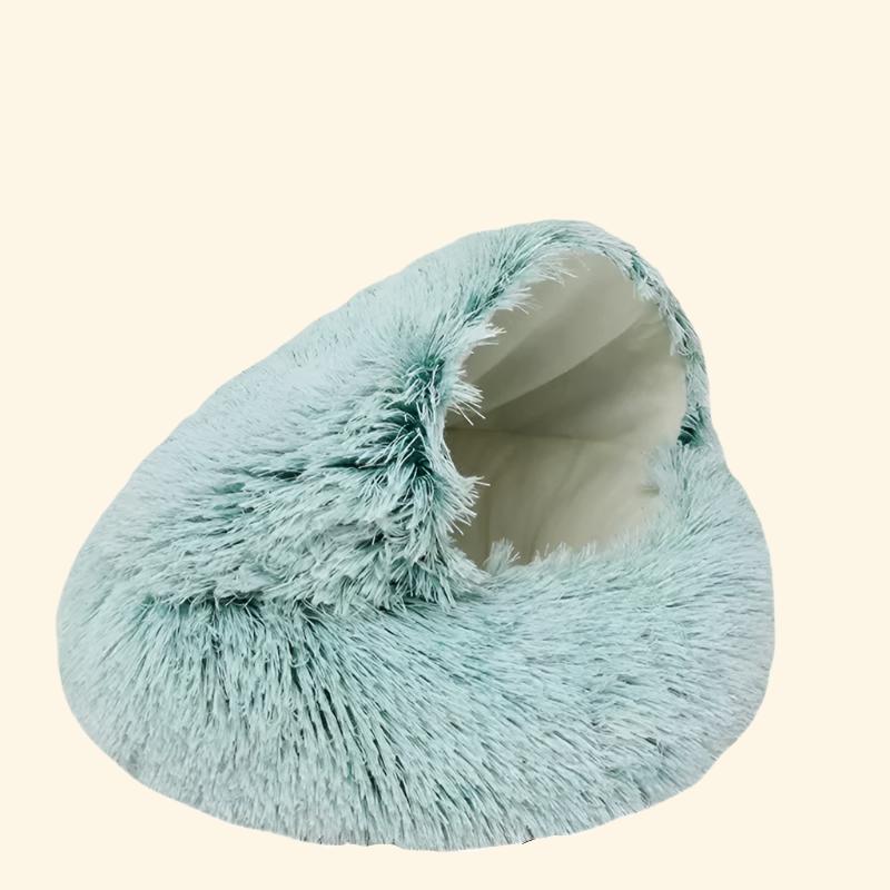 Winter Plush Pet Cat Bed round Cat Cushion Cat House 2 in 1 Warm Cats Basket Pet Sleep Bag Kitten Nest Kennel for Small Dog Cats