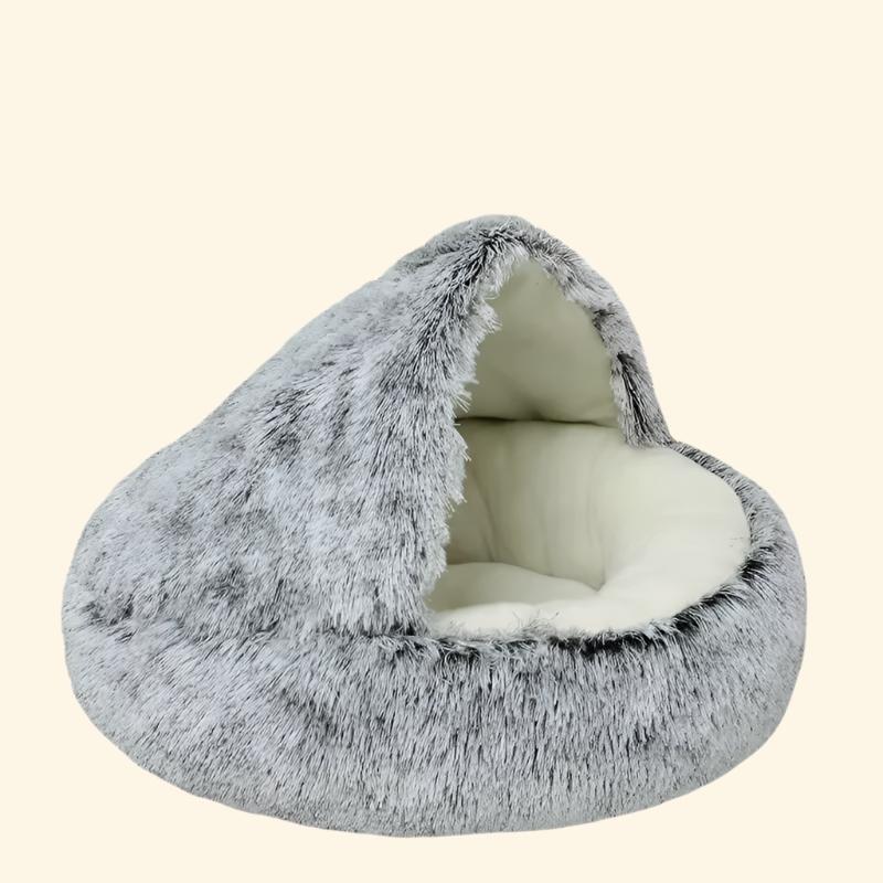 Winter Plush Pet Cat Bed round Cat Cushion Cat House 2 in 1 Warm Cats Basket Pet Sleep Bag Kitten Nest Kennel for Small Dog Cats