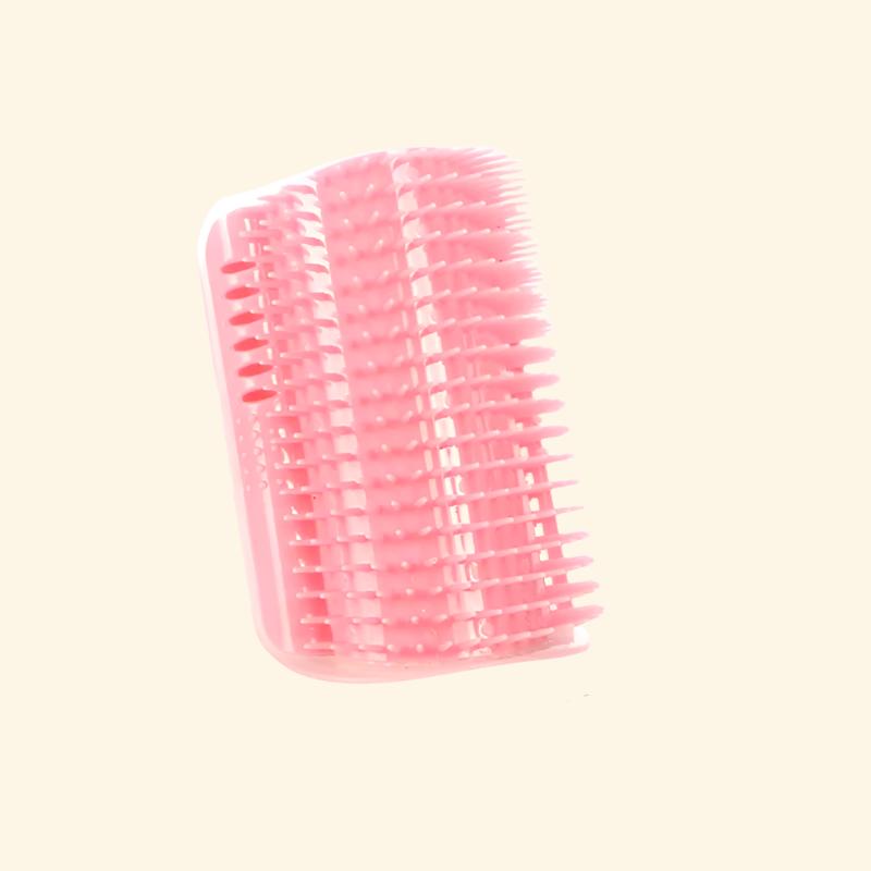 Cat Brush Comb Cat Toy with Catnip Cat Wall Brush Corner Cat Massage Self Groomer Comb Cat Rub the Face with a Tickling Comb Pet