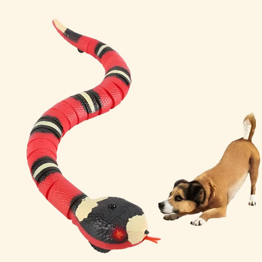 Smart Sensing Snake Interactive Electric Dog Toys Automatic Toys for Dogs USB Charging Accessories Puppy Toys for Pet Game Play