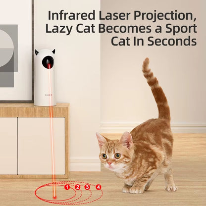 ROJECO Automatic Cat Toys Interactive Smart Teasing Pet LED Laser Indoor Cat Toy Accessories Handheld Electronic Cat Toy for Dog