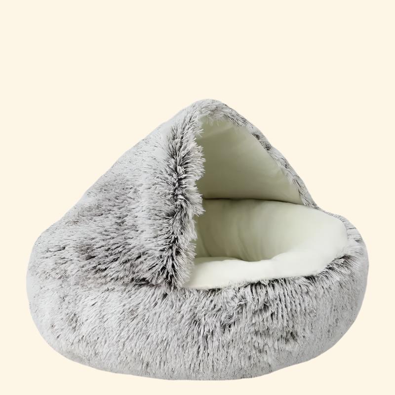 Winter Plush Pet Cat Bed round Cat Cushion Cat House 2 in 1 Warm Cats Basket Pet Sleep Bag Kitten Nest Kennel for Small Dog Cats